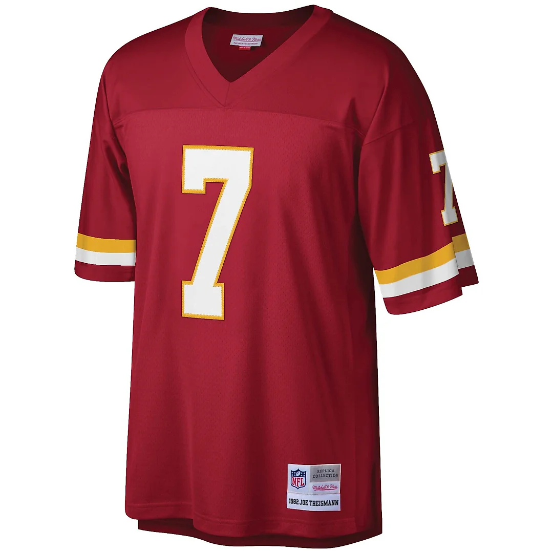Zennovawear Joe Theismann Washington Football Team Legacy Replica Jersey - Burgundy