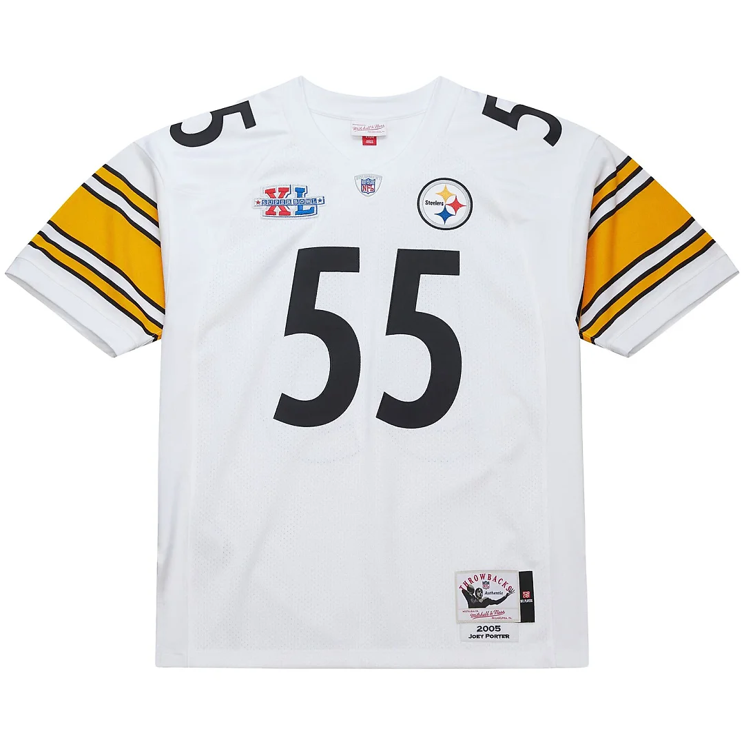 Zennovawear Joey Porter Pittsburgh Steelers 2005 Authentic Throwback Retired Player Jersey - White
