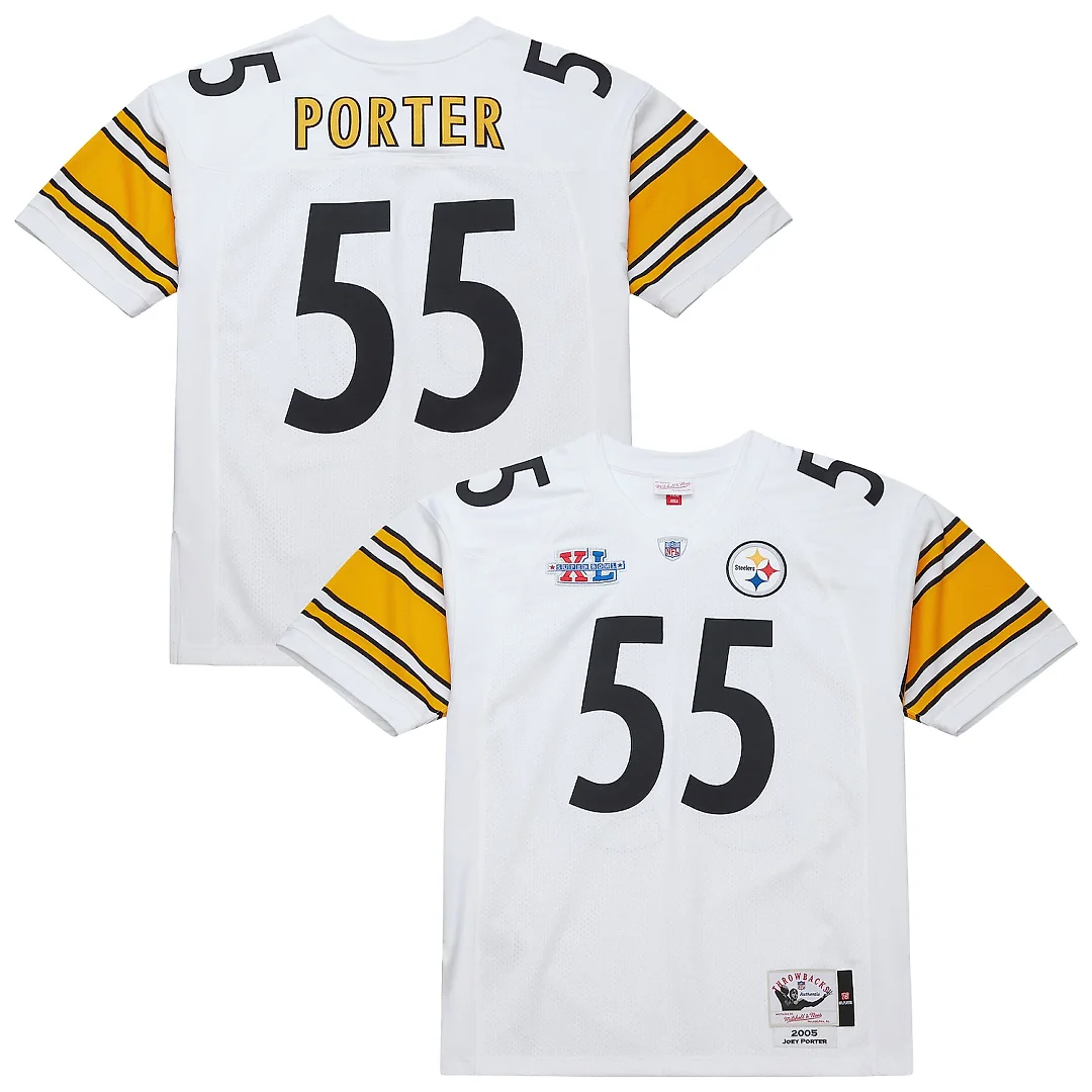 Zennovawear Joey Porter Pittsburgh Steelers 2005 Authentic Throwback Retired Player Jersey - White