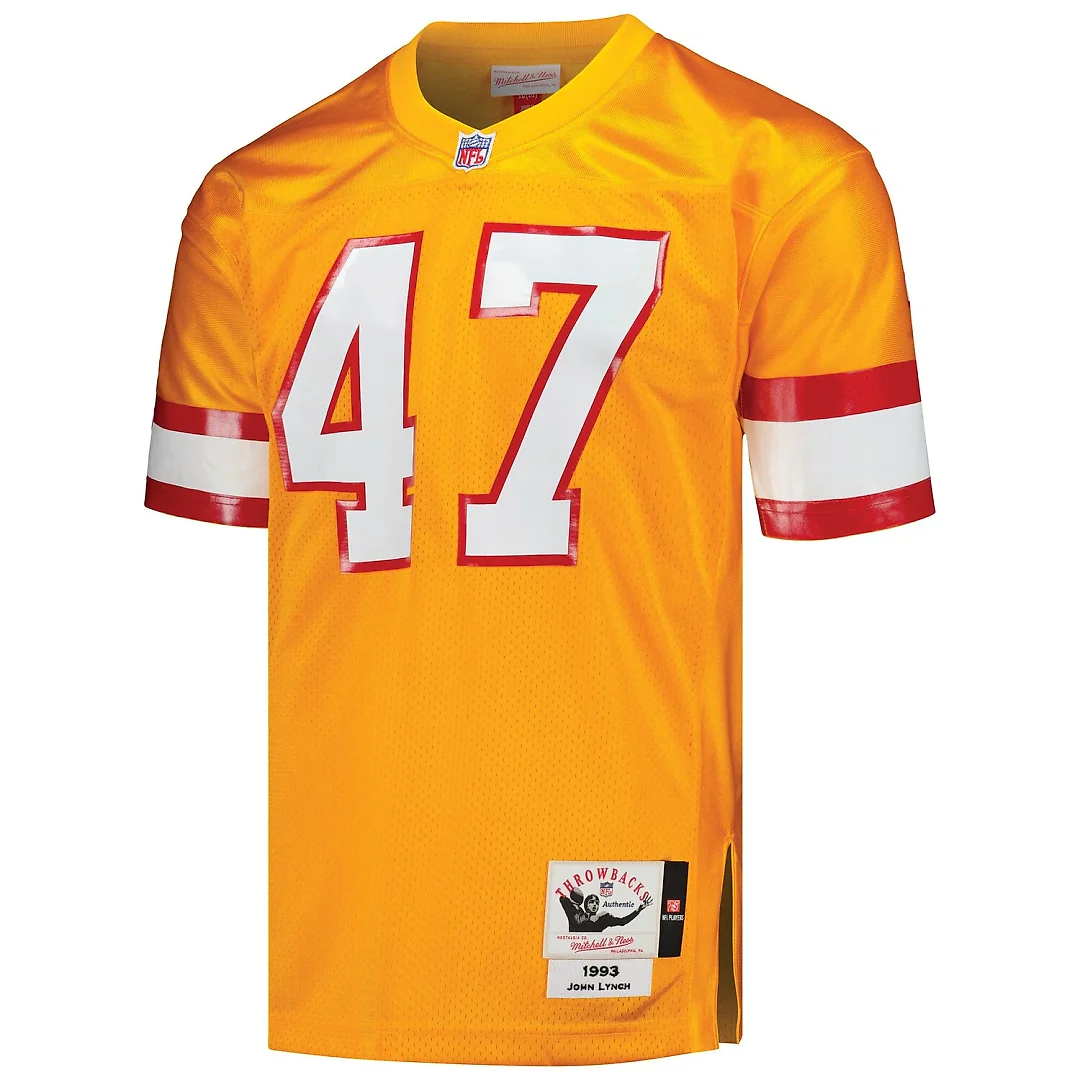 Zennovawear John Lynch Tampa Bay Buccaneers 1993 Authentic Throwback Retired Player Jersey - Orange