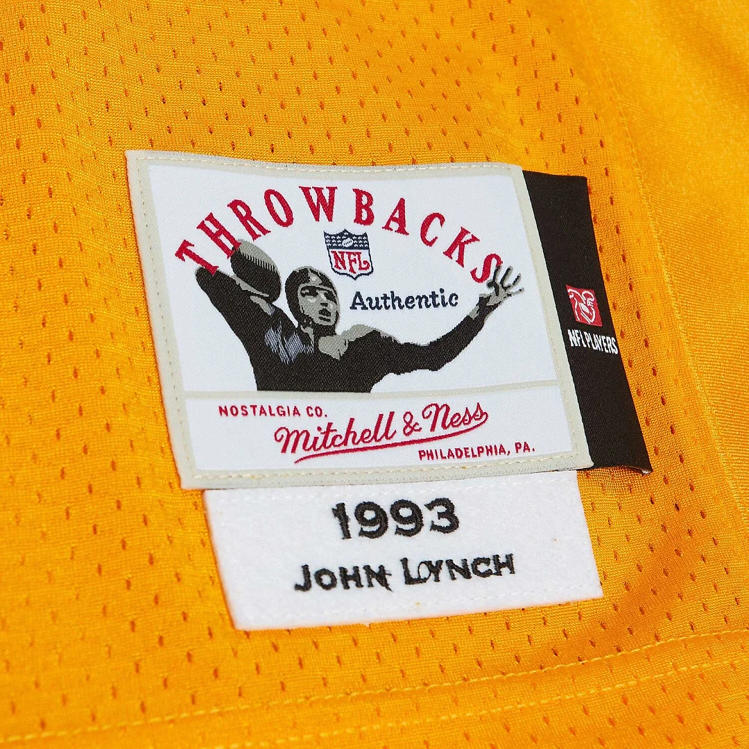 Zennovawear John Lynch Tampa Bay Buccaneers 1993 Authentic Throwback Retired Player Jersey - Orange