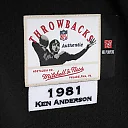 Zennovawear Ken Anderson Cincinnati Bengals 1981 Authentic Throwback Retired Player Jersey - Black