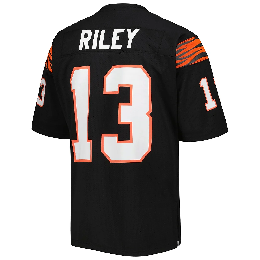 Zennovawear Ken Riley Cincinnati Bengals 1981 Authentic Throwback Retired Player Jersey - Black