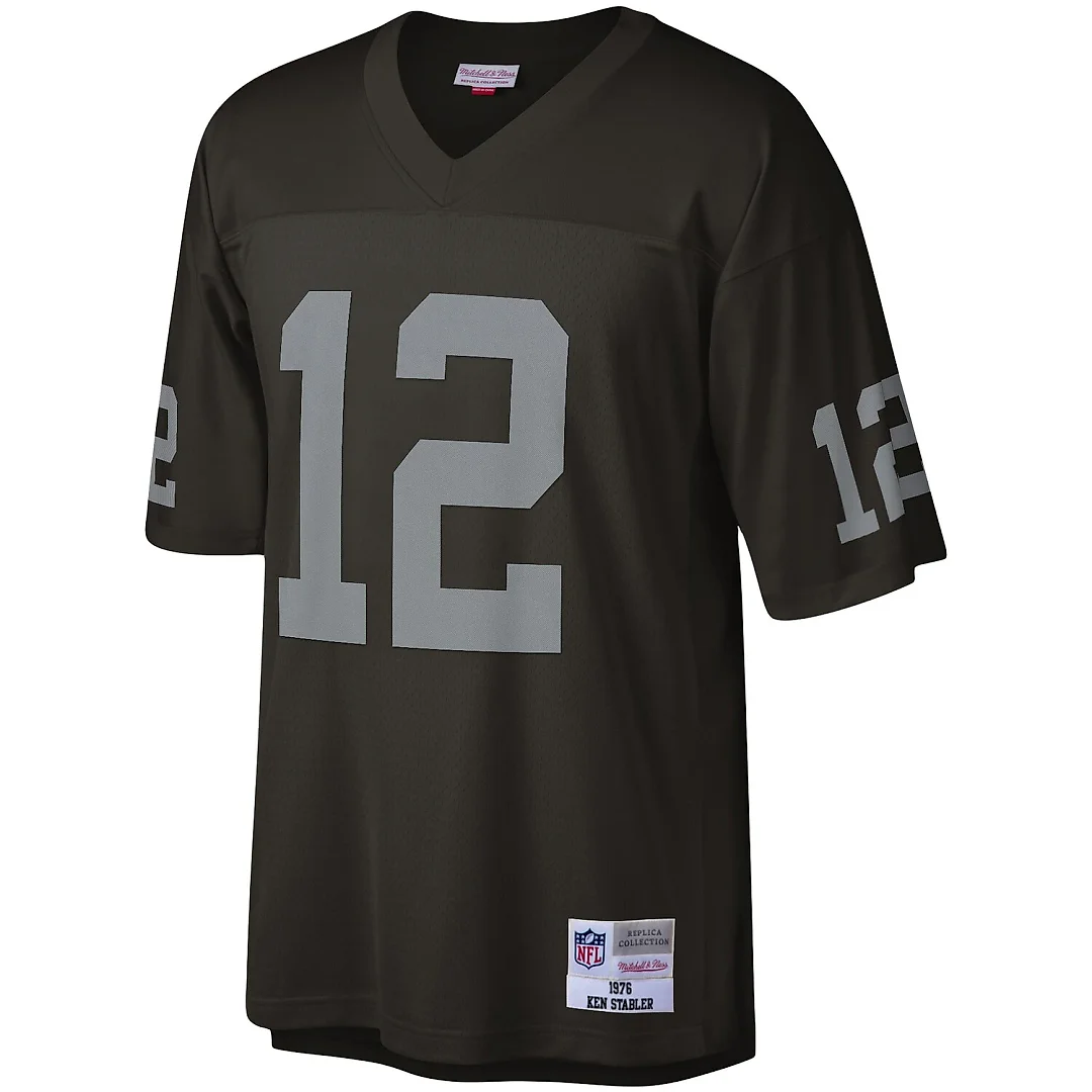 Zennovawear Ken Stabler Las Vegas Raiders Legacy Replica Jersey - Black