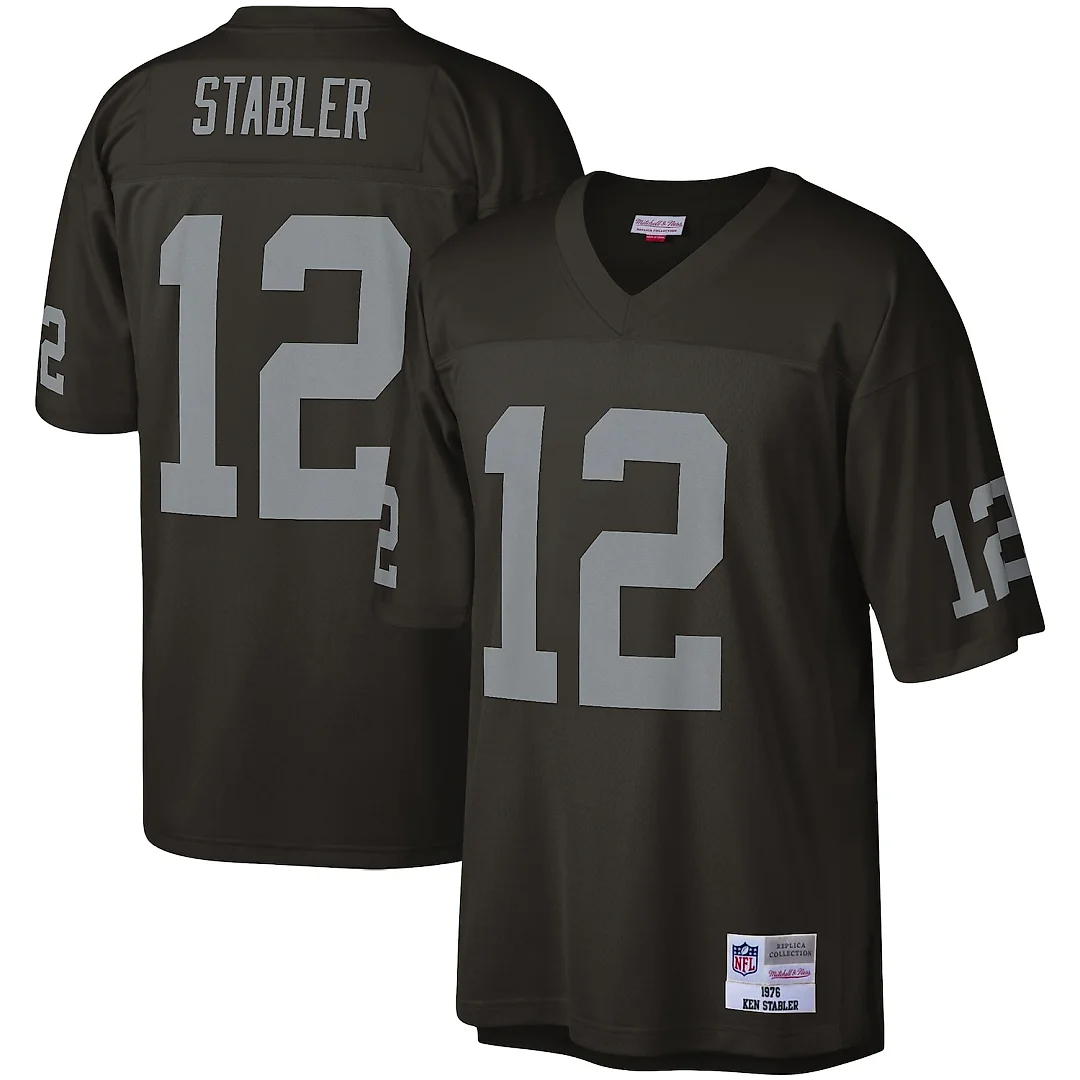 Zennovawear Ken Stabler Las Vegas Raiders Legacy Replica Jersey - Black