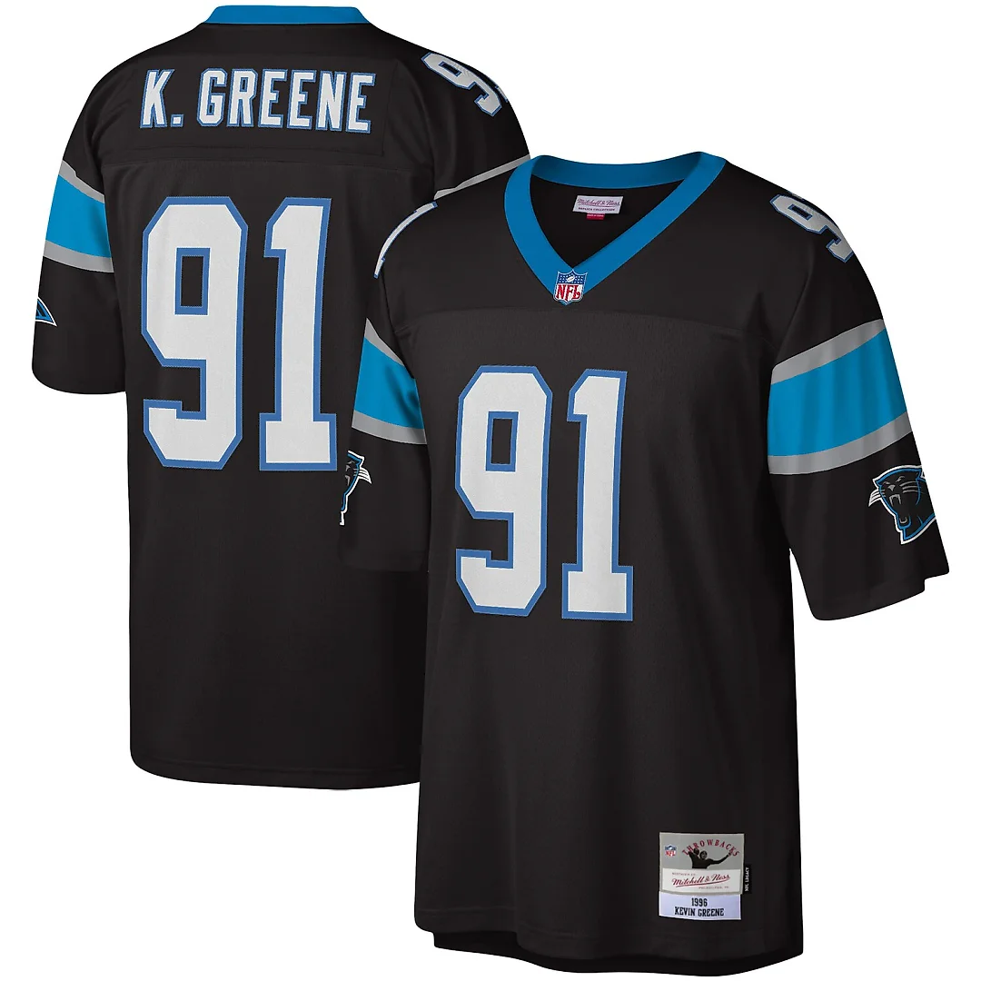 Zennovawear Kevin Greene Carolina Panthers Legacy Replica Jersey - Black