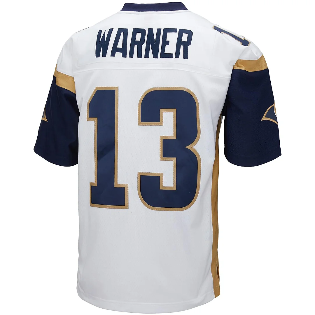 Zennovawear Kurt Warner Los Angeles Rams Big & Tall 2001 Retired Player Replica Jersey - White