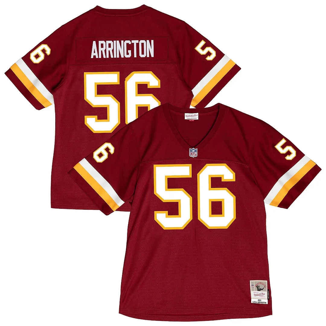 Zennovawear LaVar Arrington Washington Commanders 2001 Legacy Throwback Replica Jersey - Burgundy