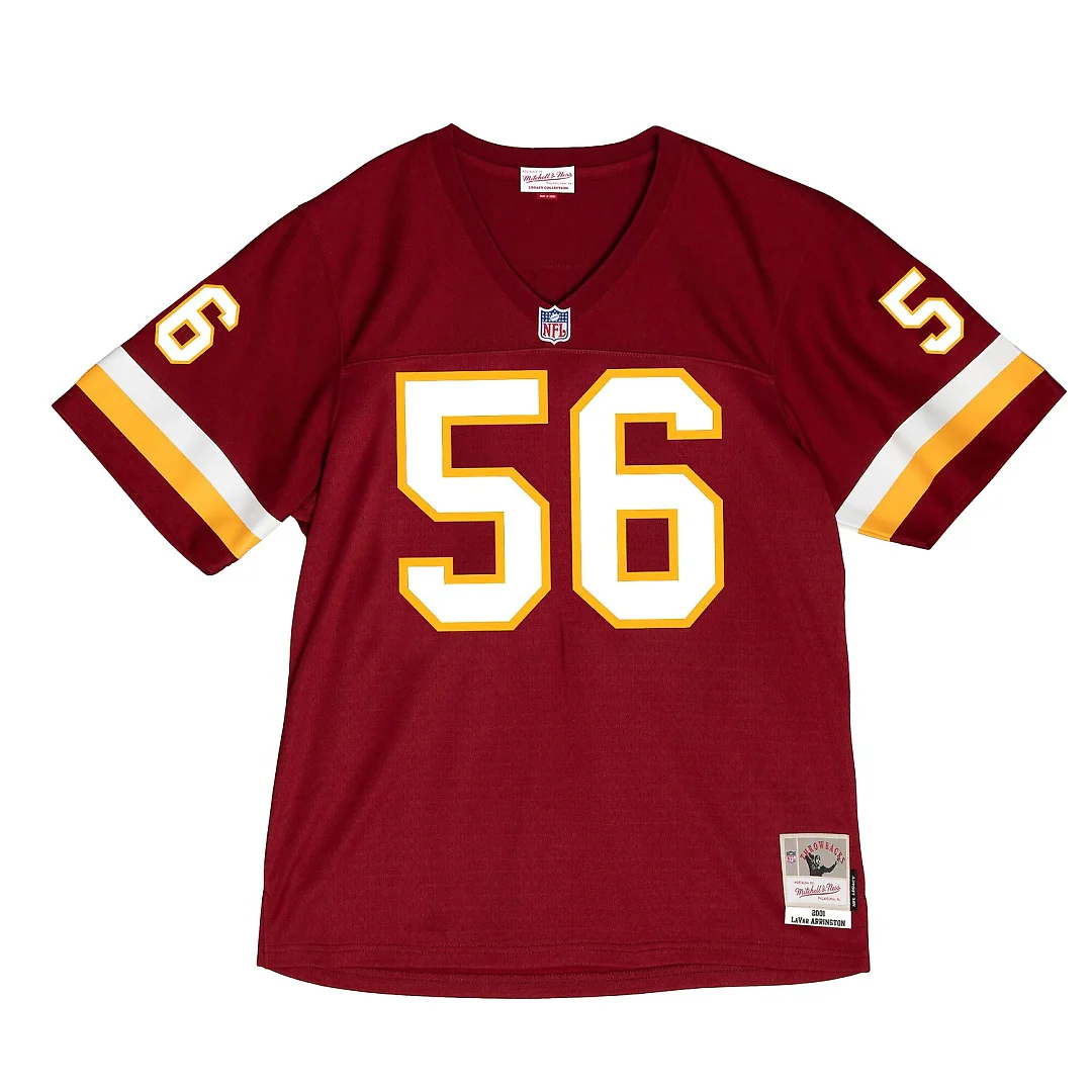 Zennovawear LaVar Arrington Washington Commanders 2001 Legacy Throwback Replica Jersey - Burgundy