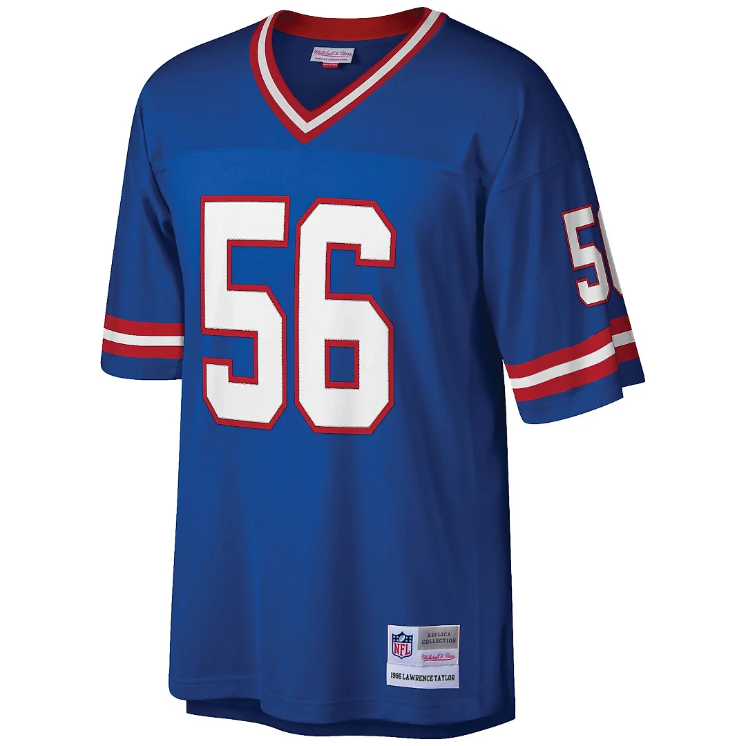 Zennovawear Lawrence Taylor New York Giants Big & Tall 1986 Retired Player Replica Jersey - Royal