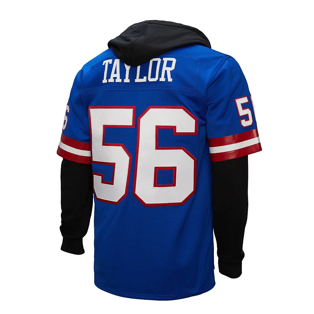 Zennovawear Lawrence Taylor New York Giants Player Name & Number Hoodie Legacy Jersey - Royal