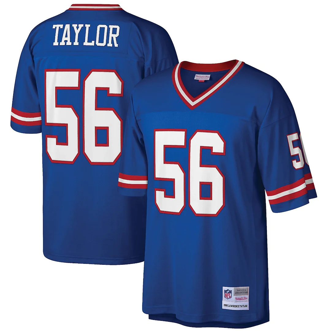 Zennovawear Lawrence Taylor New York Giants Big & Tall 1986 Retired Player Replica Jersey - Royal