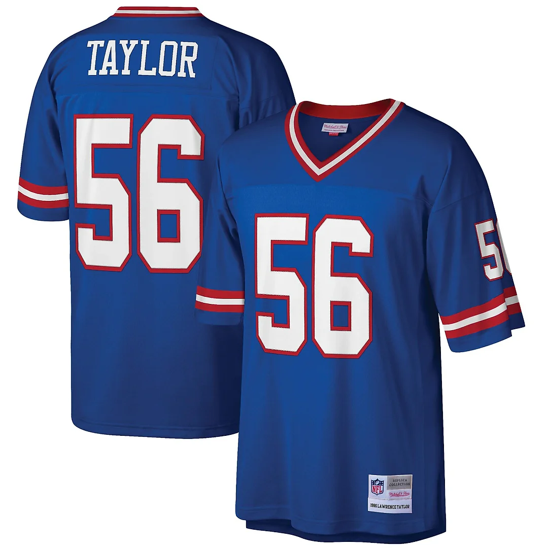 Zennovawear Lawrence Taylor New York Giants Big & Tall 1986 Retired Player Replica Jersey - Royal