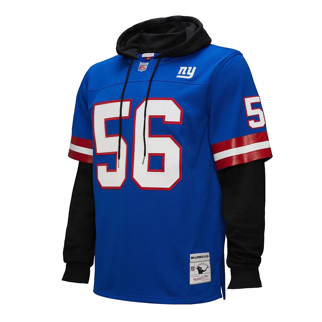 Zennovawear Lawrence Taylor New York Giants Player Name & Number Hoodie Legacy Jersey - Royal