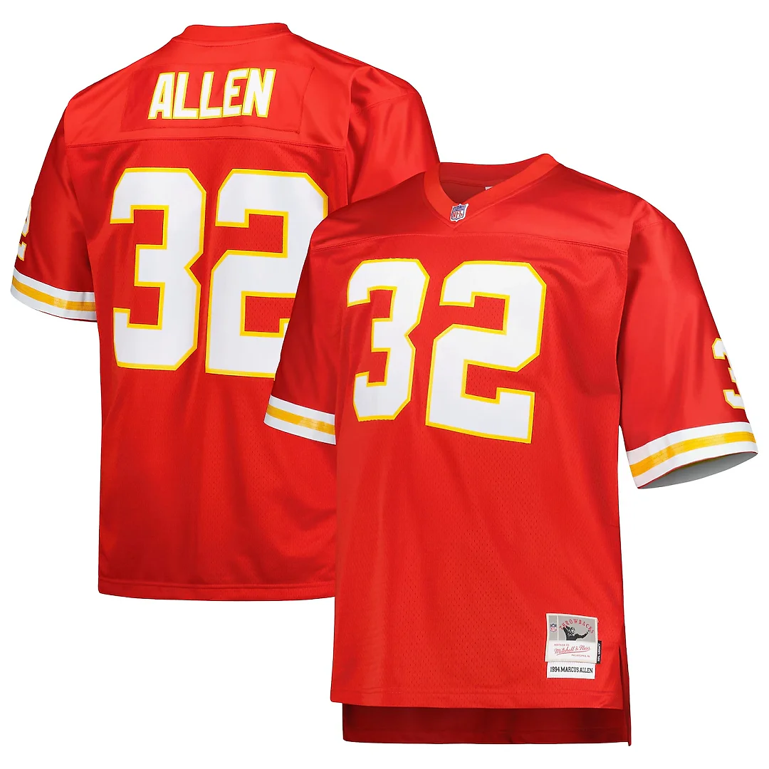 Zennovawear Marcus Allen Kansas City Chiefs Big & Tall 1994 Retired Player Replica Jersey - Red