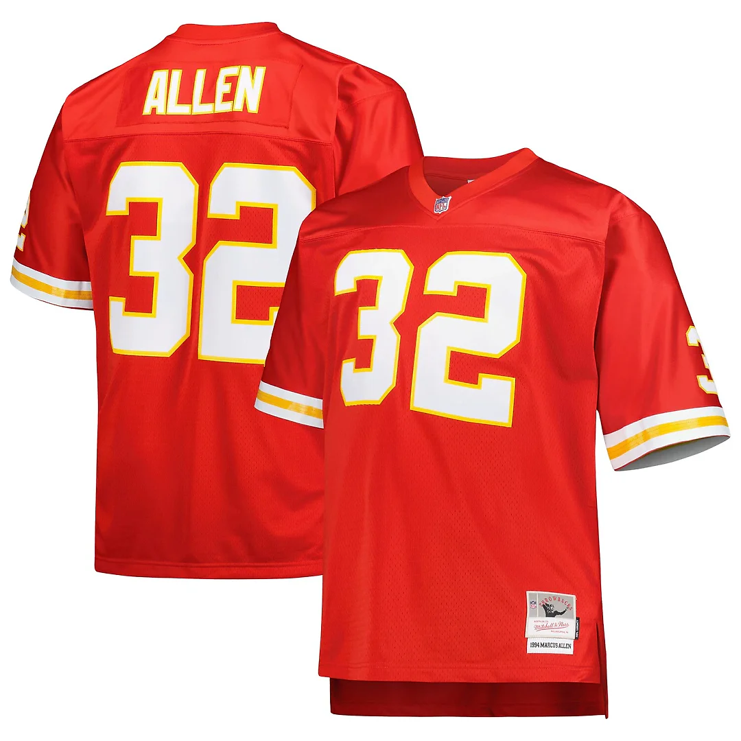 Zennovawear Marcus Allen Kansas City Chiefs Big & Tall 1994 Retired Player Replica Jersey - Red
