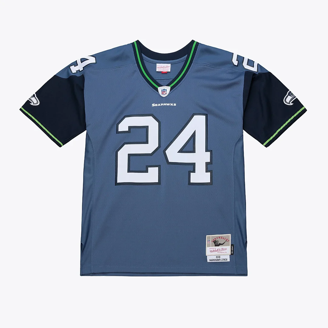 Zennovawear Marshawn Lynch Seattle Seahawks 2010 Legacy Throwback Replica Jersey - Blue