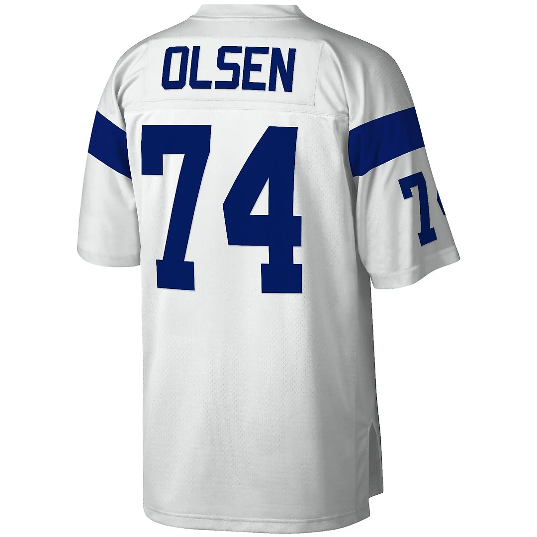Zennovawear Merlin Olsen Los Angeles Rams Legacy Replica Jersey - White
