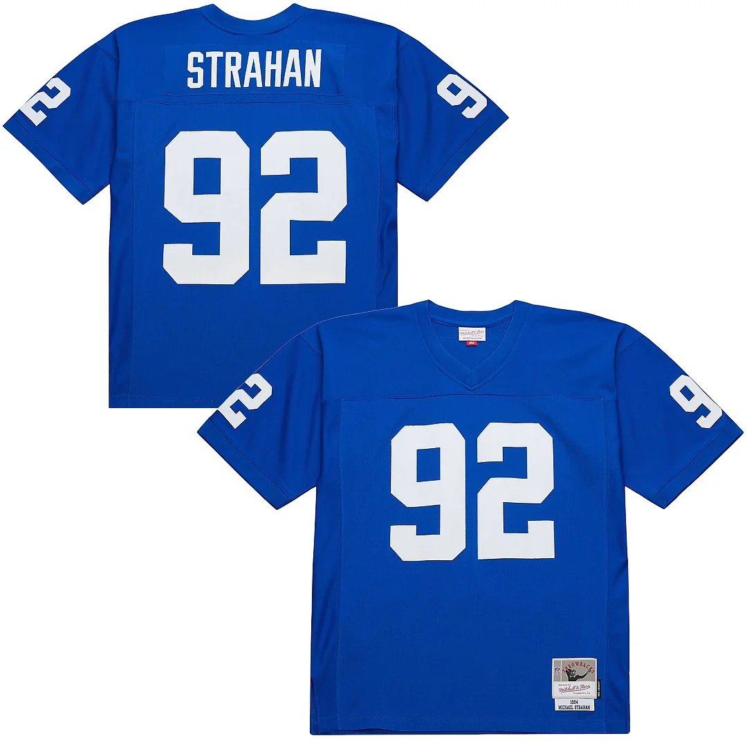 Zennovawear Michael Strahan New York Giants 1994 Legacy Replica Jersey - Royal