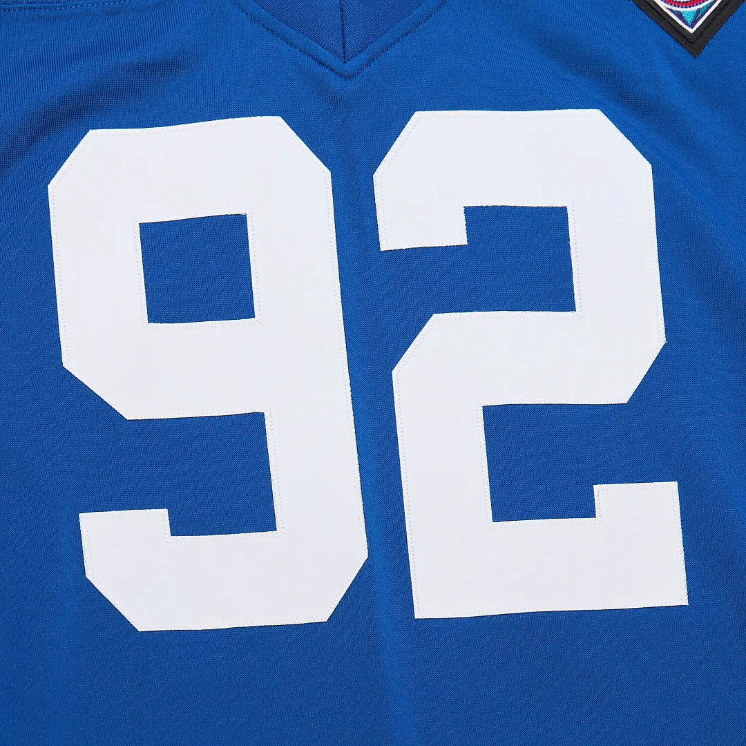 Zennovawear Michael Strahan New York Giants 1994 Authentic Throwback Retired Player Jersey - Royal