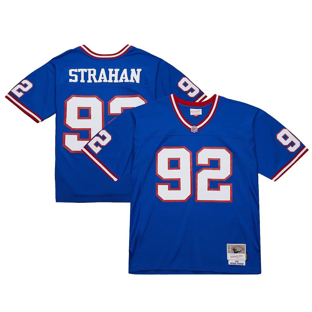 Zennovawear Michael Strahan New York Giants 1993 Legacy Replica Jersey - Royal