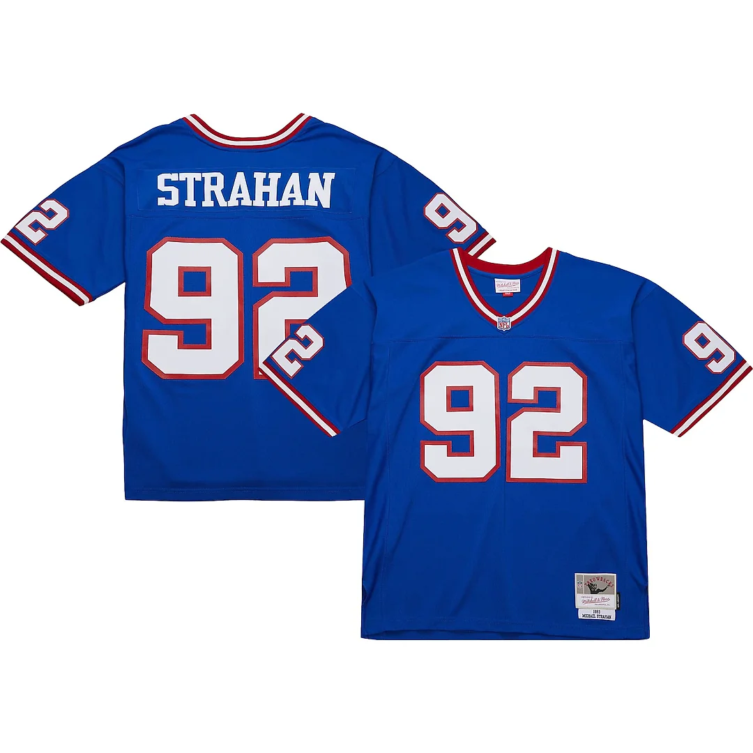 Zennovawear Michael Strahan New York Giants Big & Tall 1993 Retired Player Replica Jersey - Royal