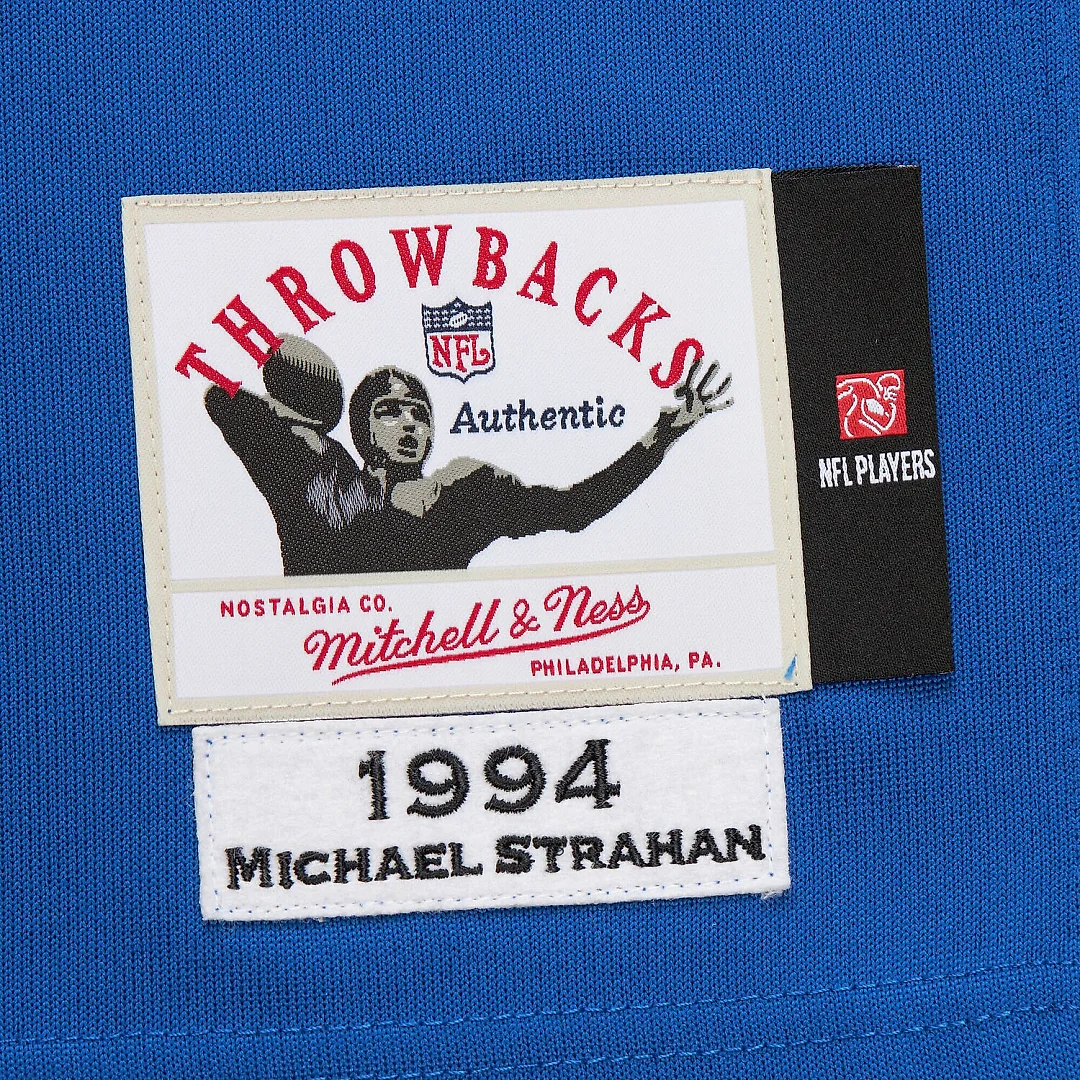 Zennovawear Michael Strahan New York Giants 1994 Authentic Throwback Retired Player Jersey - Royal
