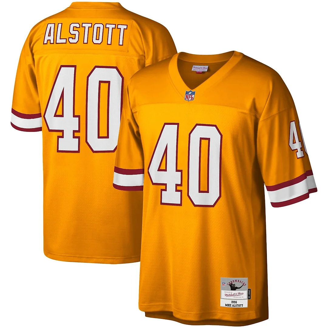 Zennovawear Mike Alstott Tampa Bay Buccaneers Big & Tall 1996 Retired Player Replica Jersey - Orange