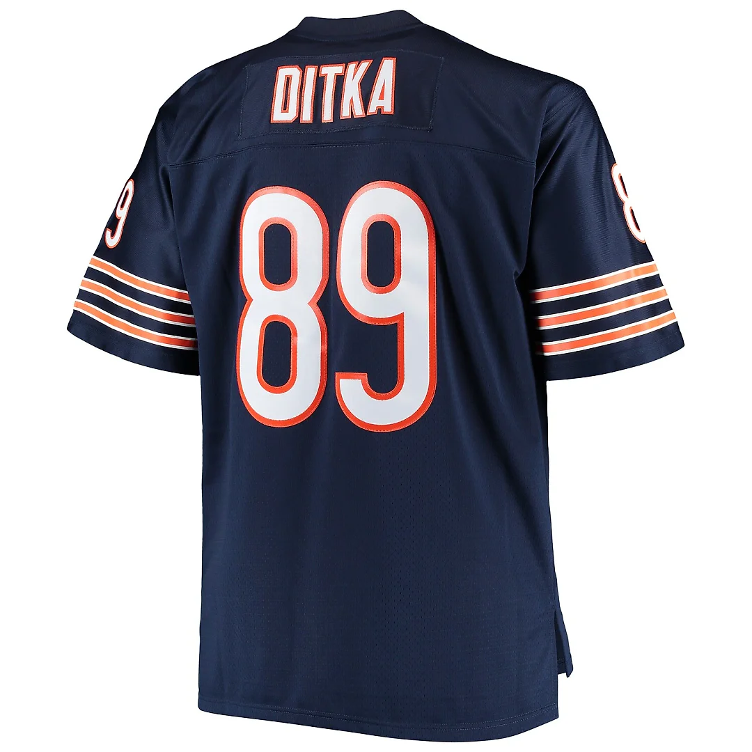 Zennovawear Mike Ditka Chicago Bears Big & Tall 1966 Retired Player Replica Jersey - Navy