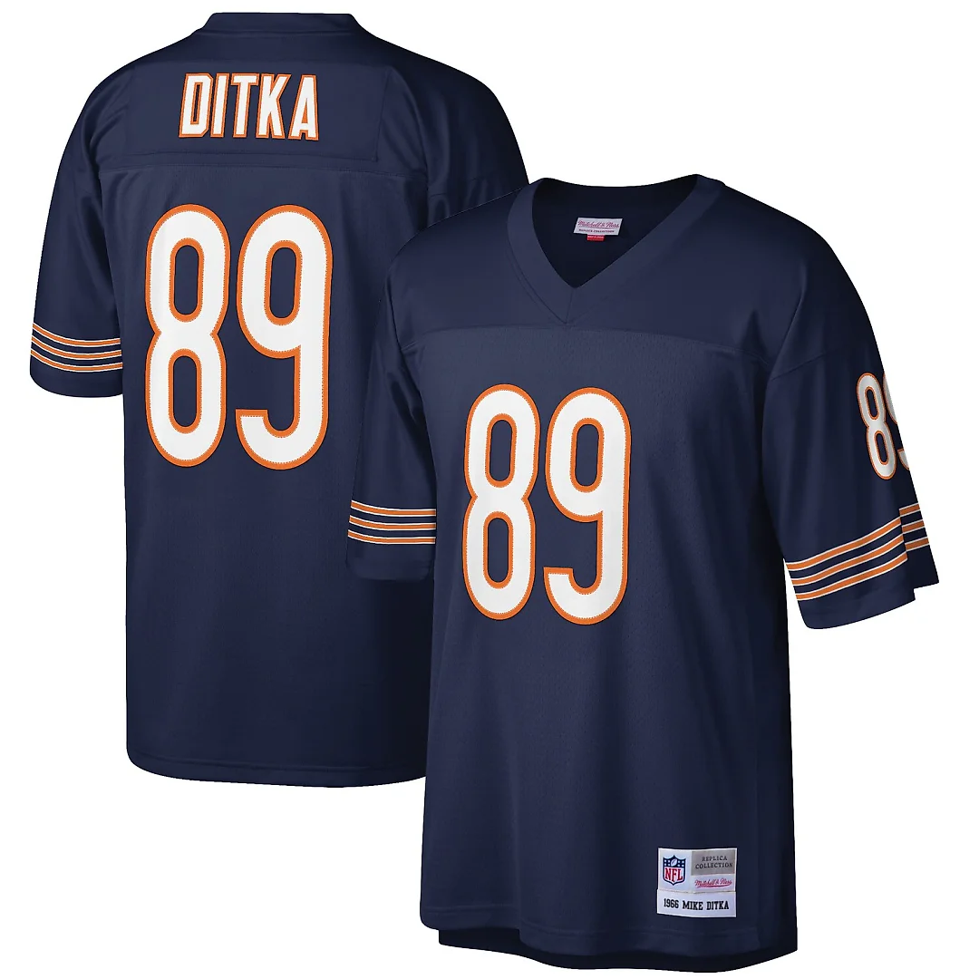 Zennovawear Mike Ditka Chicago Bears Retired Player Legacy Replica Jersey - Navy