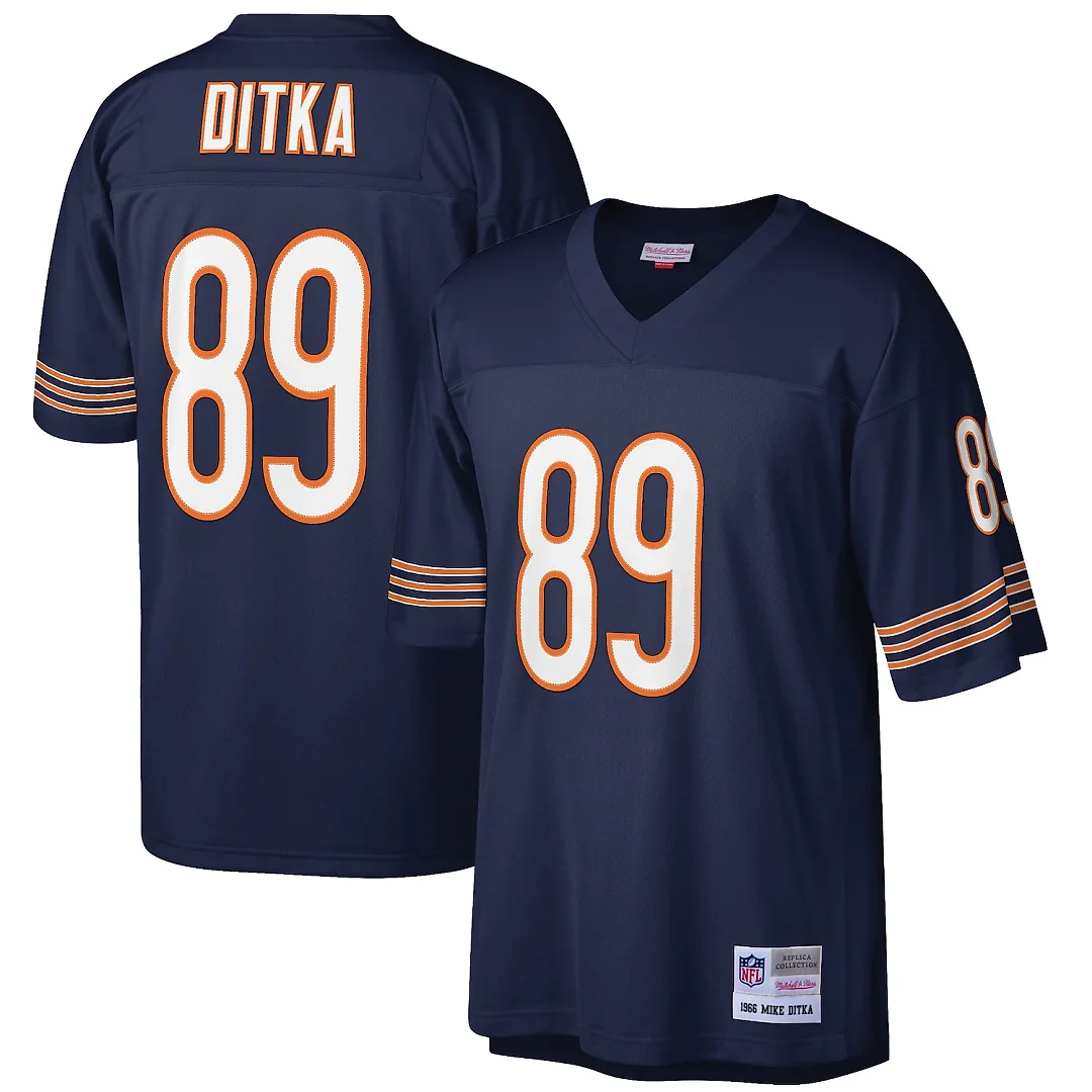 Zennovawear Mike Ditka Chicago Bears Retired Player Legacy Replica Jersey - Navy