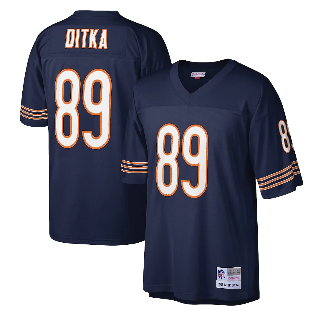 Zennovawear Mike Ditka Chicago Bears Legacy Replica Jersey - Navy