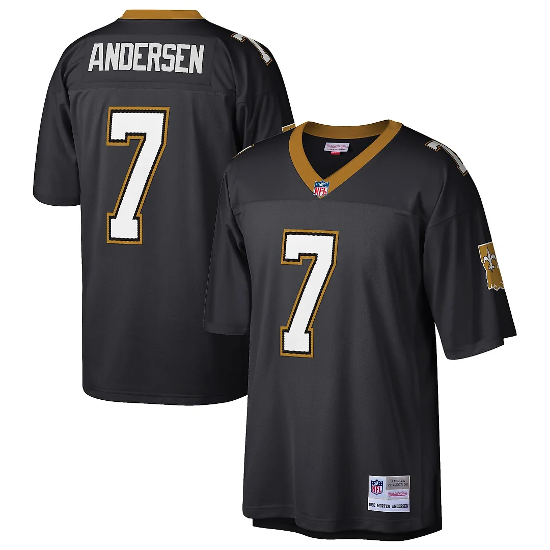 Zennovawear Morten Andersen New Orleans Saints Retired Player Legacy Replica Jersey - Black