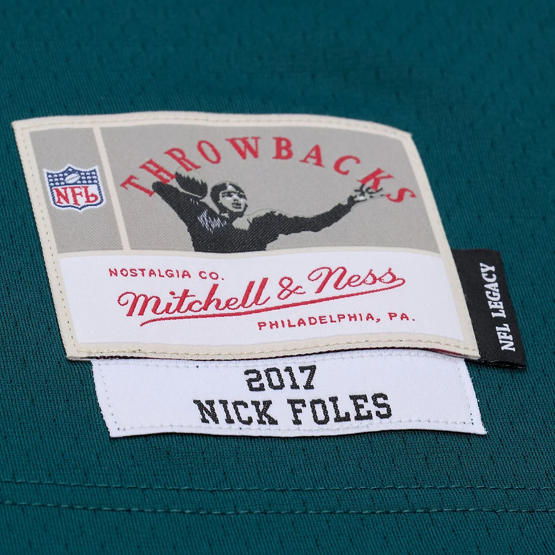 Zennovawear Nick Foles Philadelphia Eagles Legacy Replica Jersey - Midnight Green
