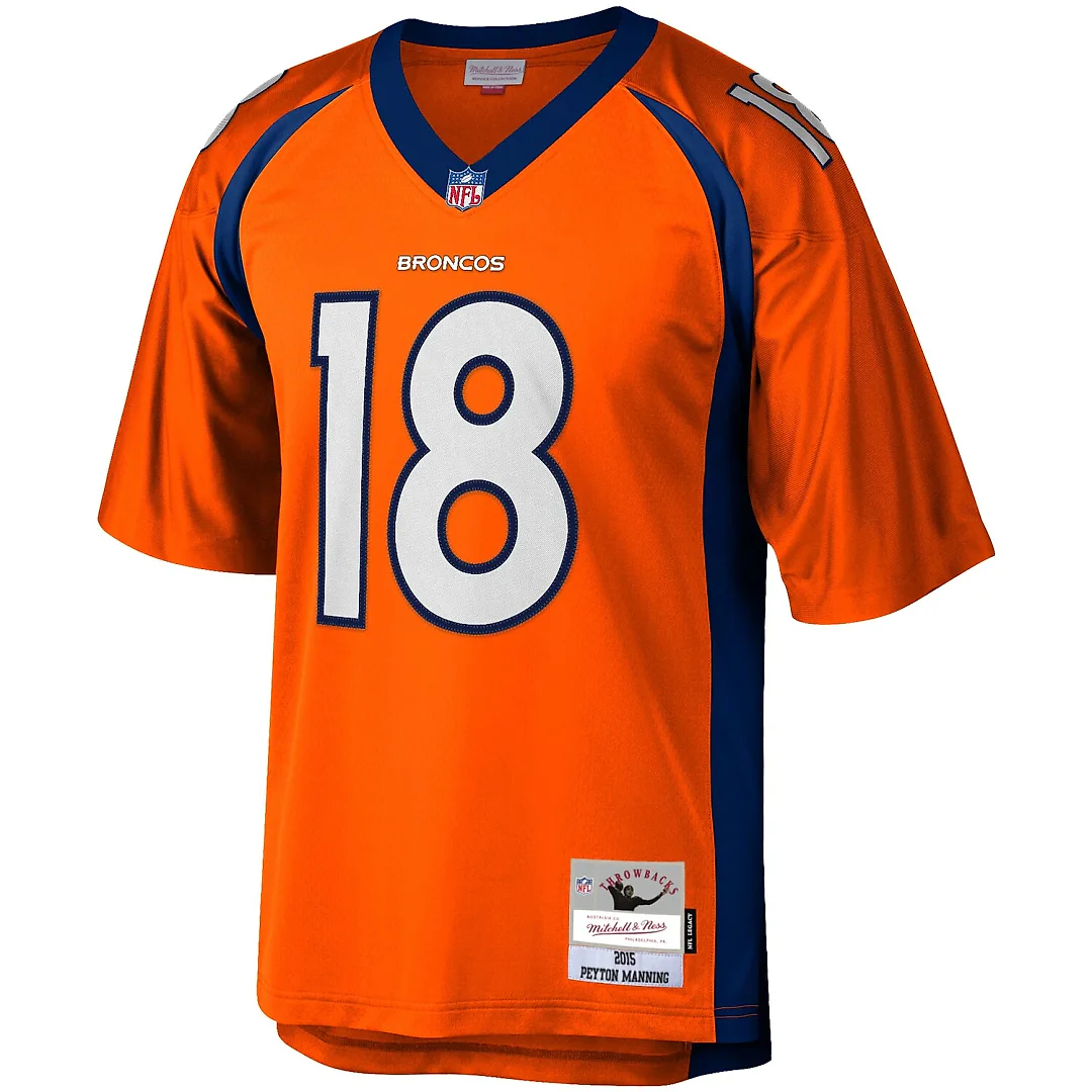 Zennovawear Peyton Manning Denver Broncos Big & Tall 2015 Retired Player Replica Jersey - Orange