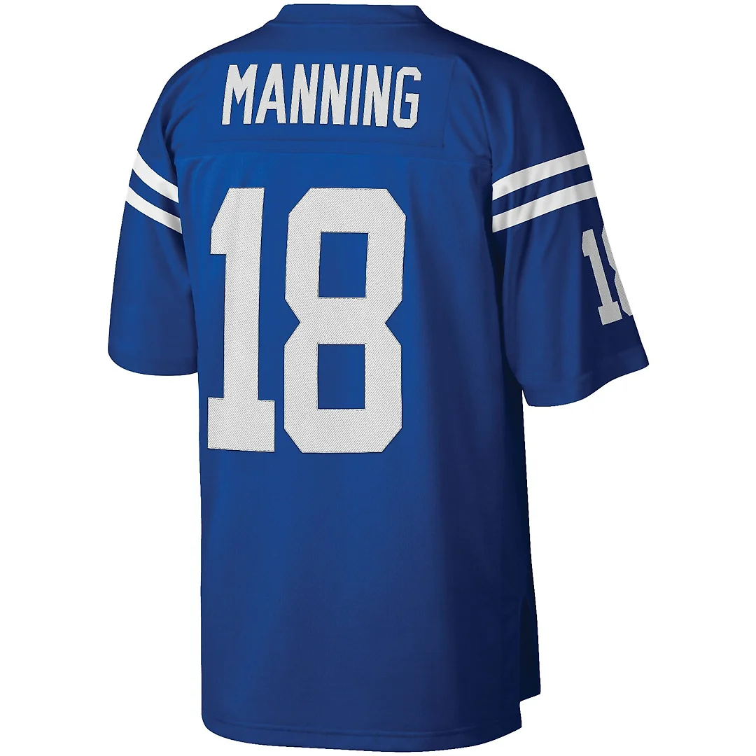 Zennovawear Peyton Manning Indianapolis Colts Big & Tall 1998 Retired Player Replica Jersey - Royal