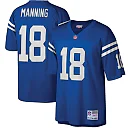 Zennovawear Peyton Manning Indianapolis Colts Big & Tall 1998 Retired Player Replica Jersey - Royal