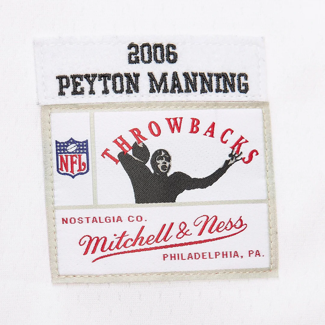 Zennovawear Peyton Manning Indianapolis Colts Player Name & Number Hoodie Legacy Jersey - White