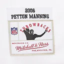 Zennovawear Peyton Manning Indianapolis Colts Player Name & Number Hoodie Legacy Jersey - White