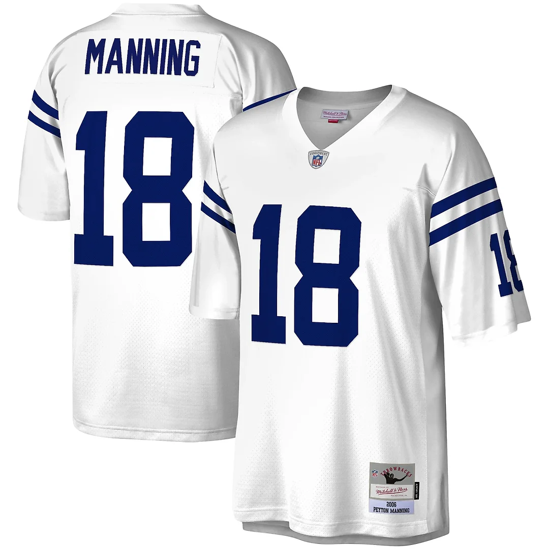 Zennovawear Peyton Manning Indianapolis Colts Legacy Replica Jersey - White