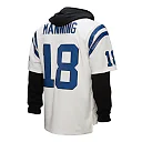 Zennovawear Peyton Manning Indianapolis Colts Player Name & Number Hoodie Legacy Jersey - White