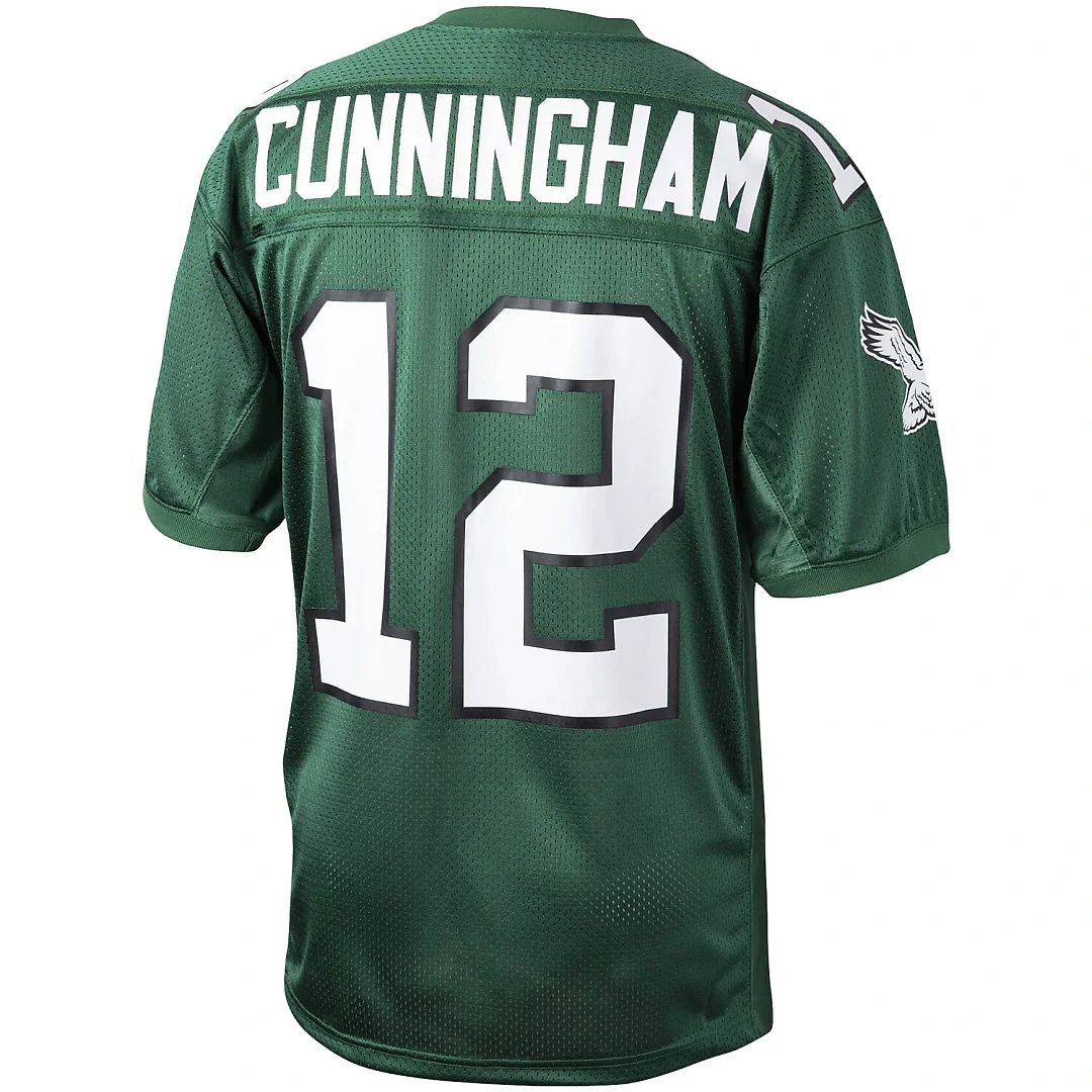 Zennovawear Randall Cunningham Philadelphia Eagles 1992 Authentic Throwback Retired Player Jersey - Green