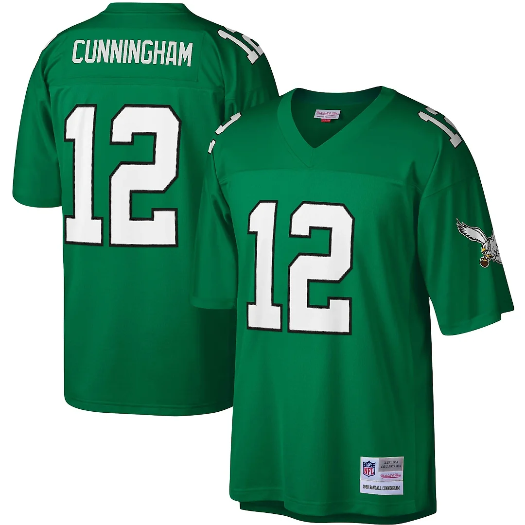 Zennovawear Randall Cunningham Philadelphia Eagles Legacy Replica Jersey - Kelly Green