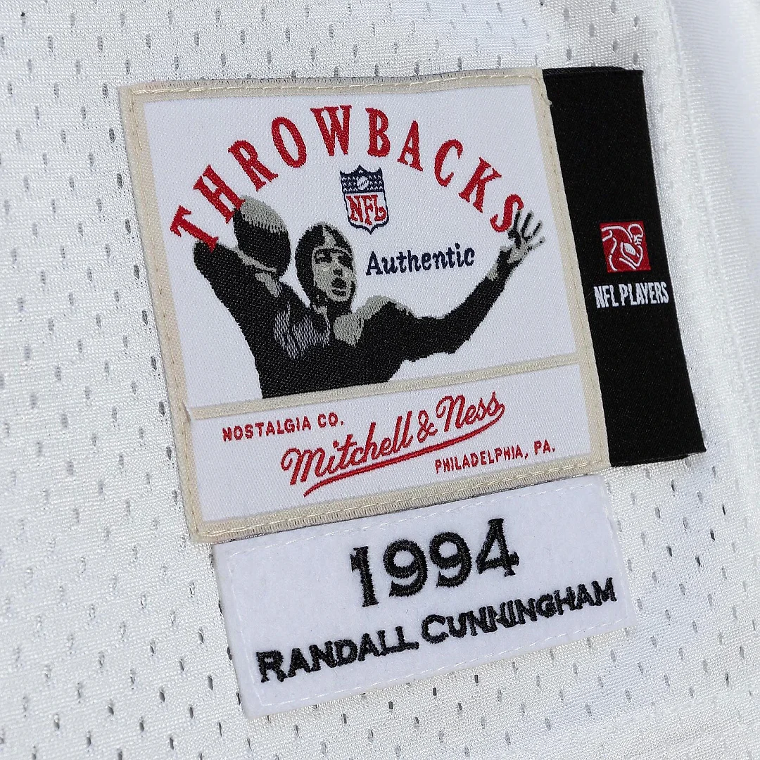 Zennovawear Randall Cunningham Philadelphia Eagles 1994 Authentic Throwback Retired Player Jersey - White