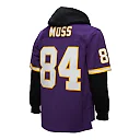 Zennovawear Randy Moss Minnesota Vikings Player Name & Number Hoodie Legacy Jersey - Purple