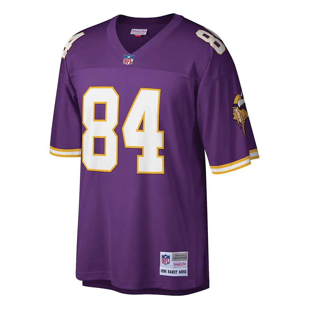 Zennovawear Randy Moss Minnesota Vikings Big & Tall 1998 Retired Player Replica Jersey - Purple