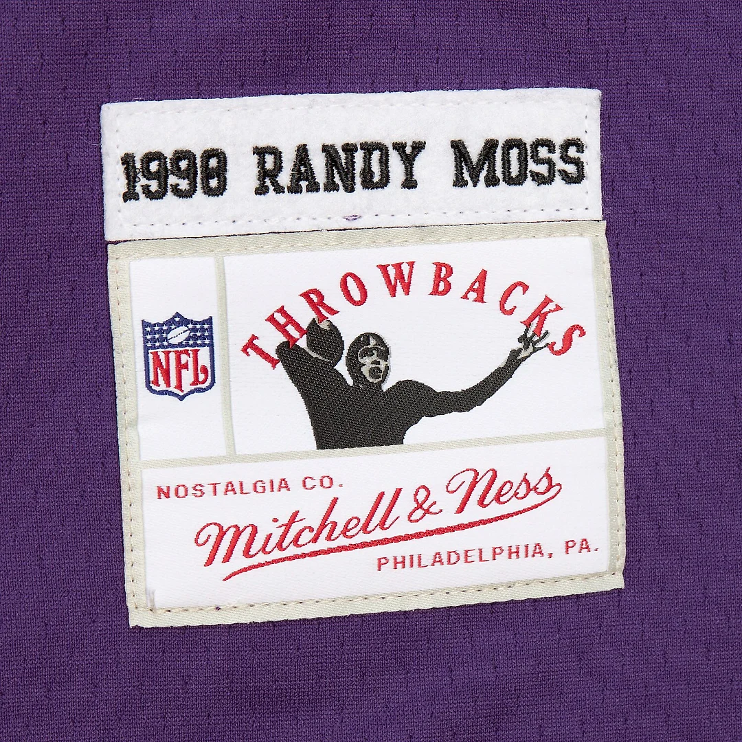Zennovawear Randy Moss Minnesota Vikings Player Name & Number Hoodie Legacy Jersey - Purple