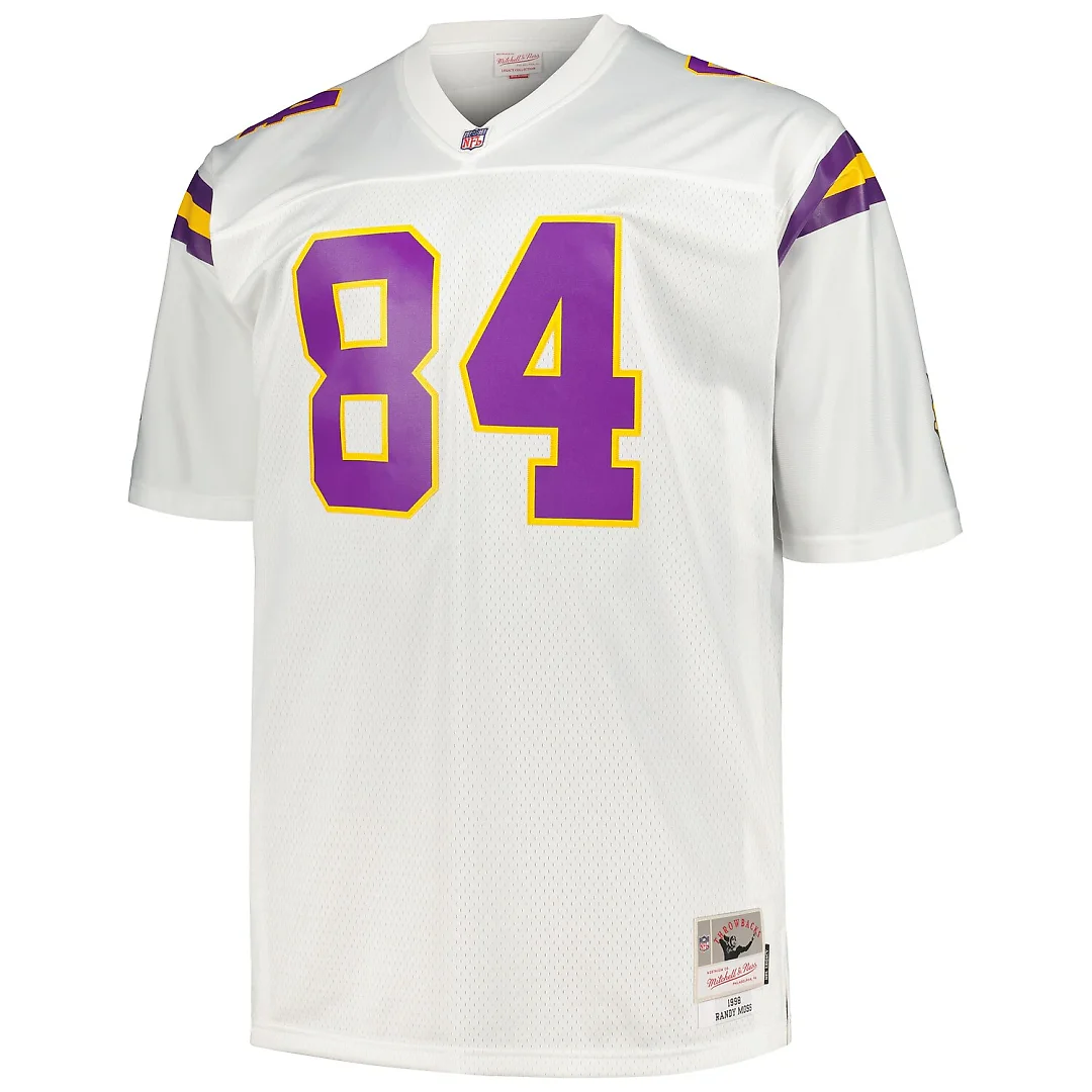 Zennovawear Randy Moss Minnesota Vikings Big & Tall 1998 Legacy Retired Player Jersey - White