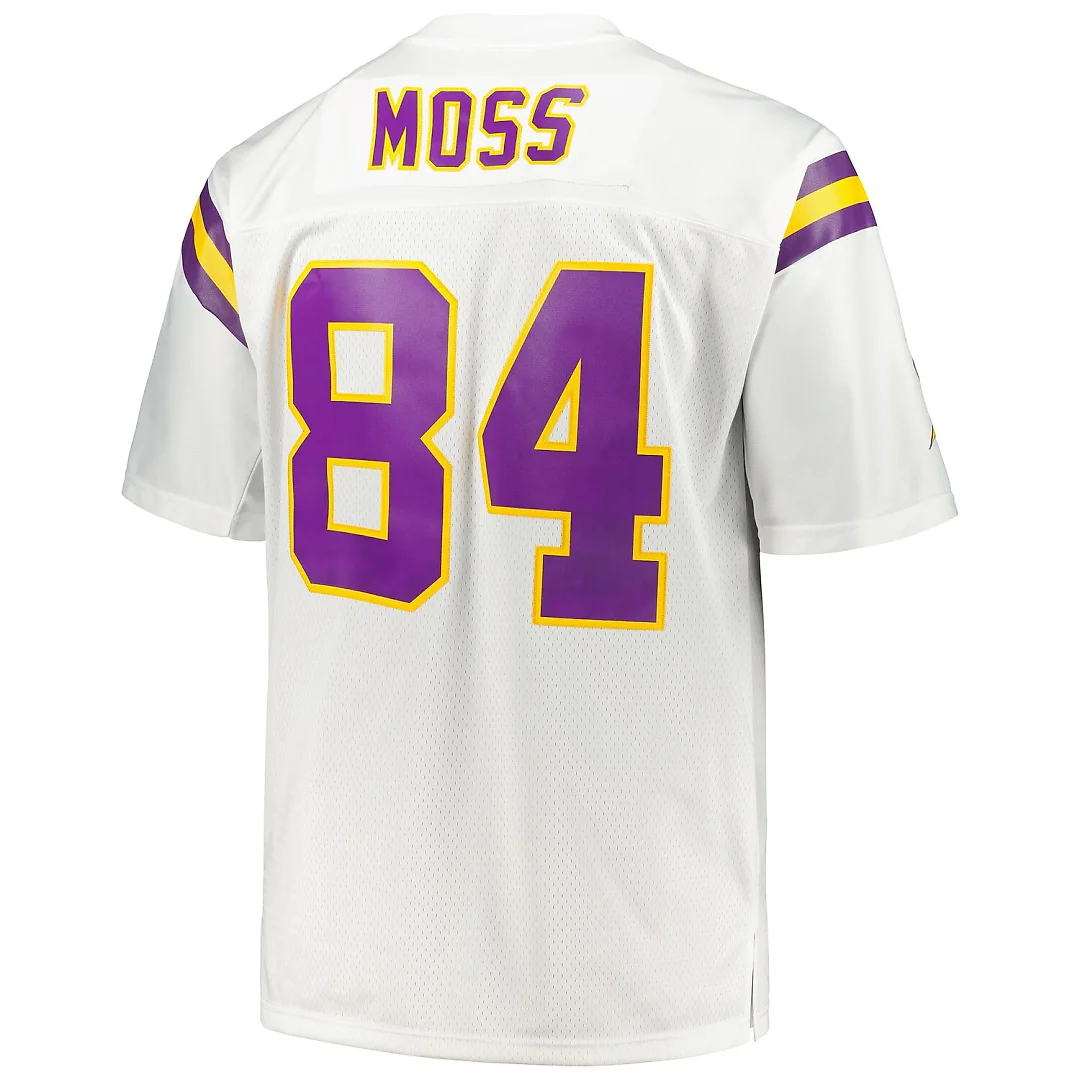 Zennovawear Randy Moss Minnesota Vikings Big & Tall 1998 Legacy Retired Player Jersey - White