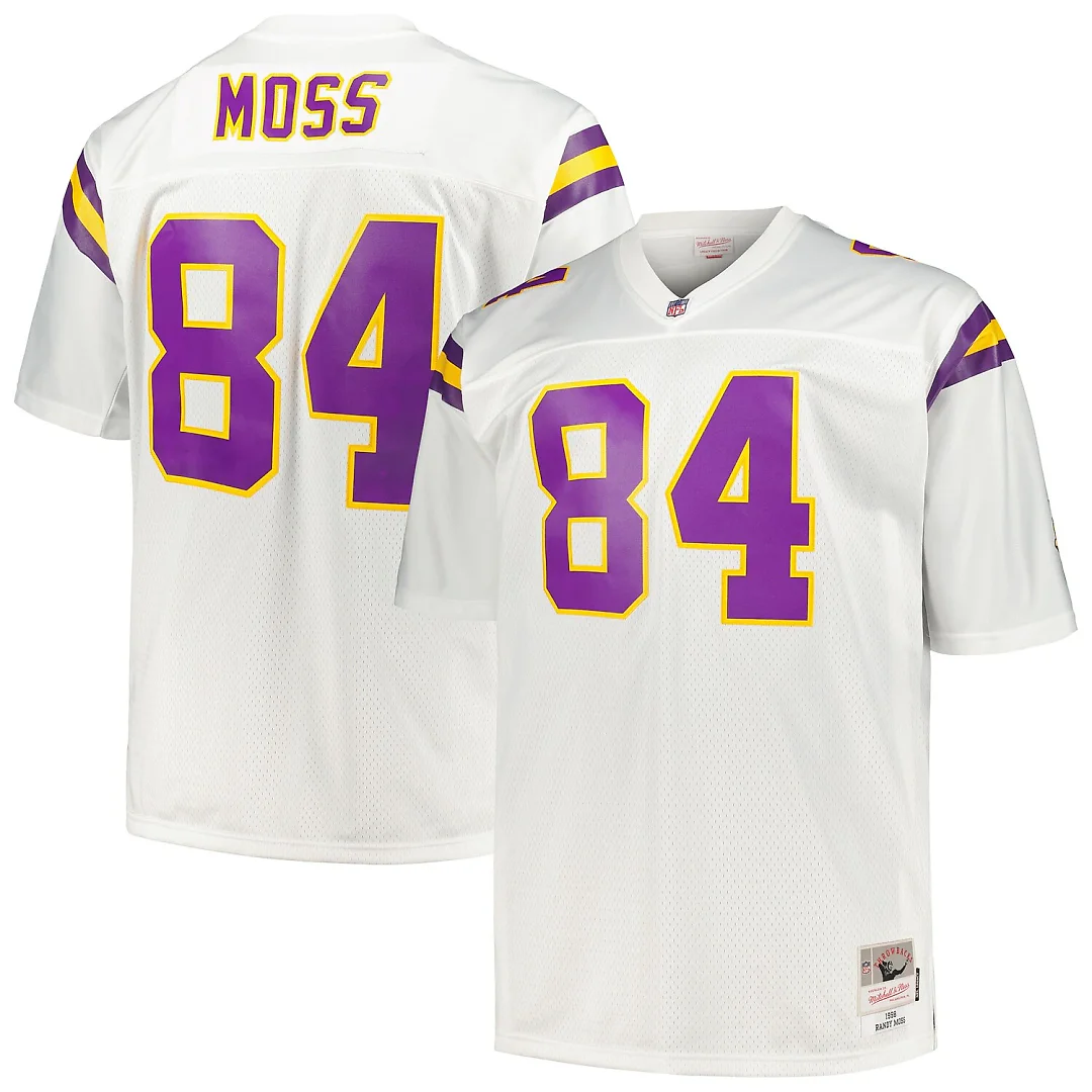 Zennovawear Randy Moss Minnesota Vikings Big & Tall 1998 Legacy Retired Player Jersey - White